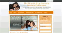 Desktop Screenshot of neogenesishair.com