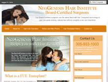 Tablet Screenshot of neogenesishair.com